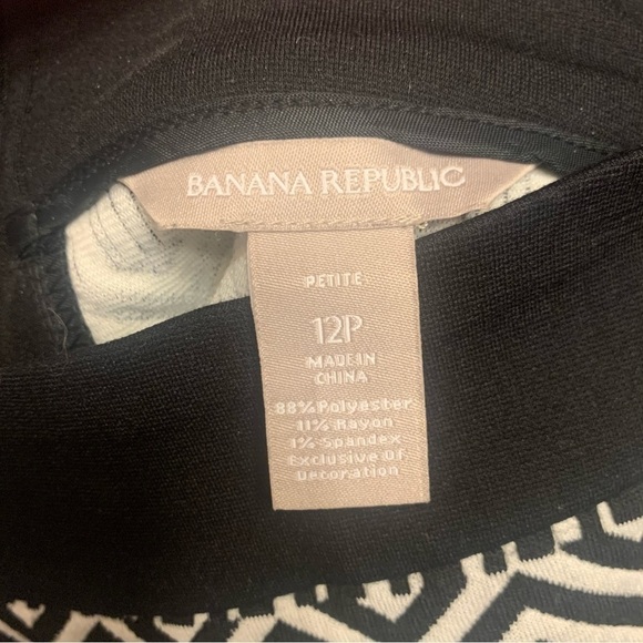 Banana Republic 12P 12 P Skirt Black and White - Picture 5 of 5